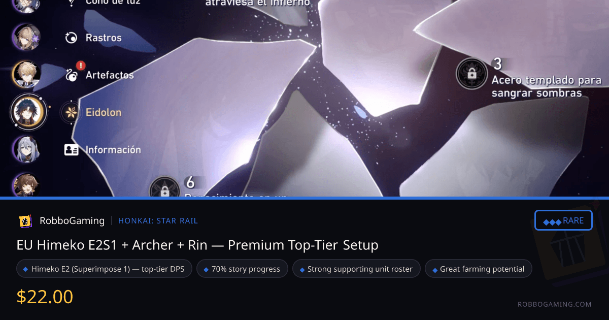 EU Himeko E2S1 + Archer + Rin — Premium Top-Tier Setup